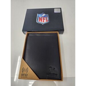 Sparo Mens Houston Texans Bifold Wallet Black Leather RFID Blocking Gift Set OS